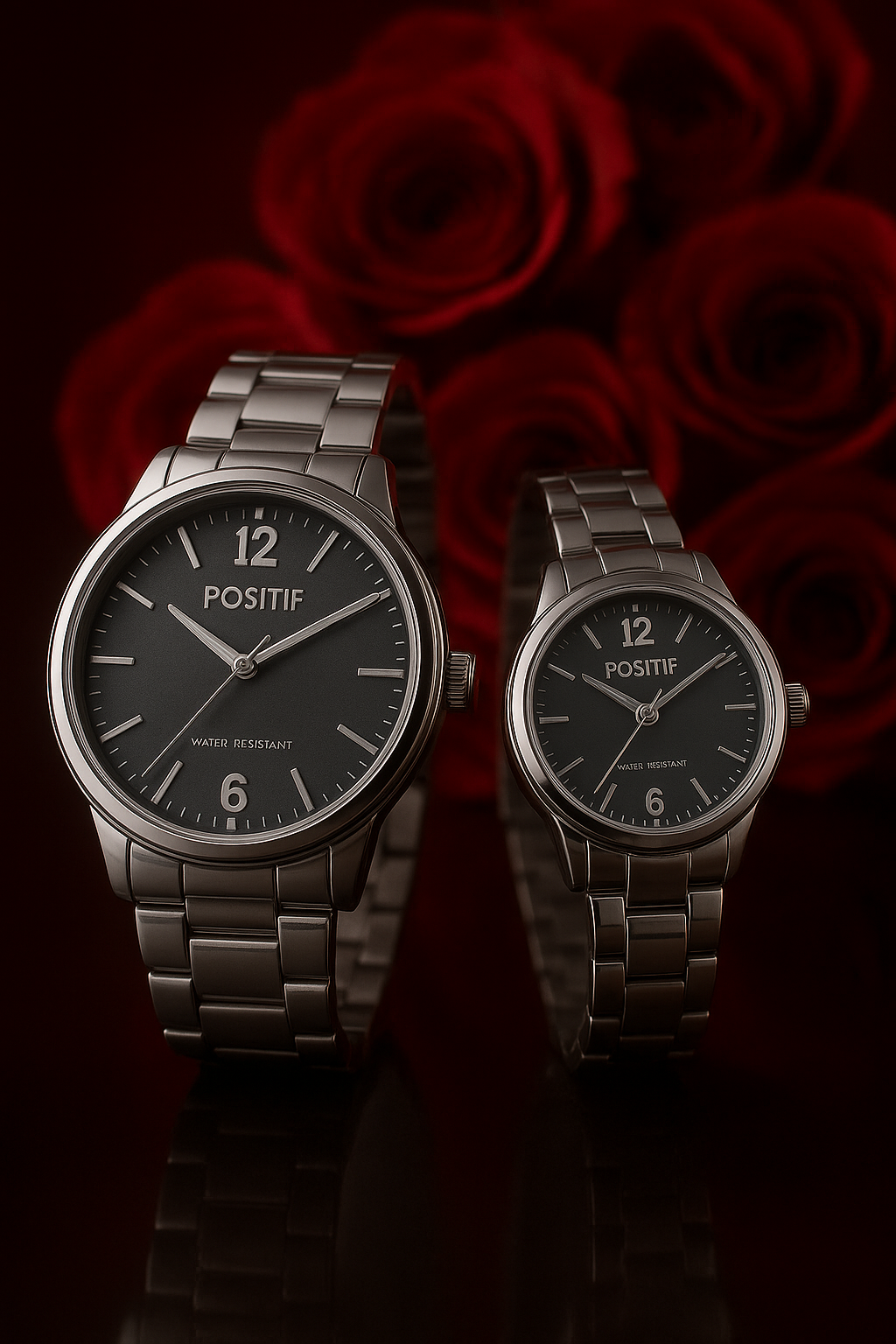 Couple Analouge Watch Water Resistant FW90