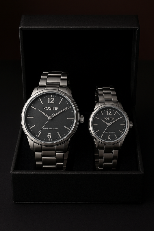 Couple Analouge Watch Water Resistant FW90