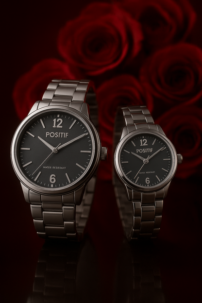 Couple Analouge Watch Water Resistant FW90
